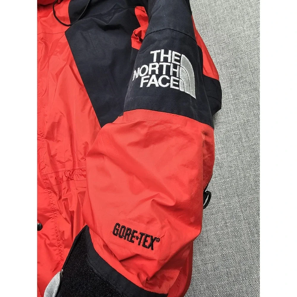 The North Face Jacket Mens XL Red Black Gore-Tex Hooded Ski Parka Nylon Outdoor